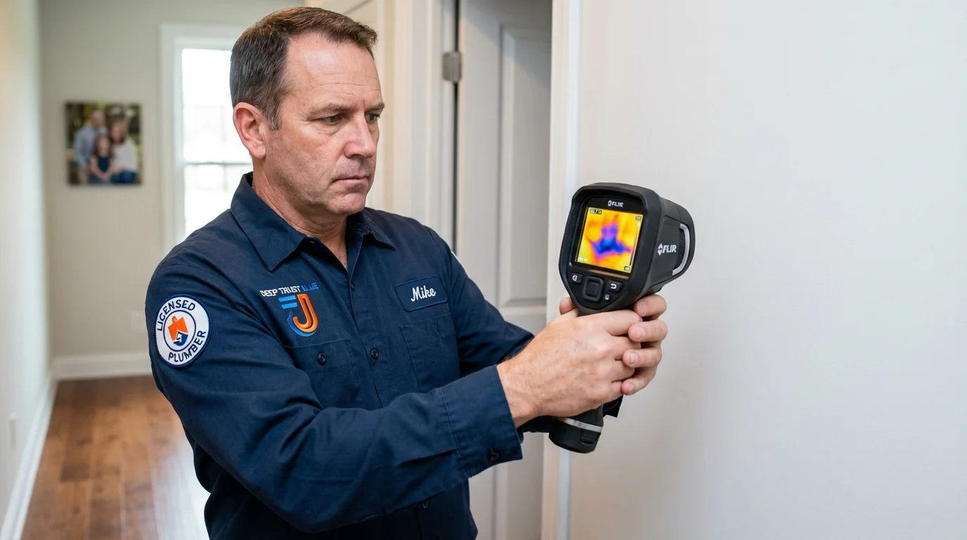 Thermal imaging leak detection by Johns Plumbing LLC in Brinkley